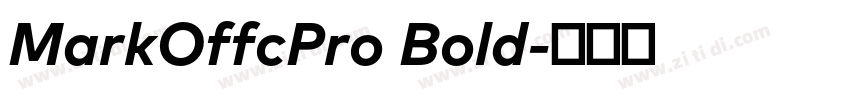 MarkOffcPro Bold字体转换